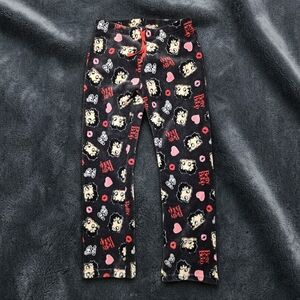 BETTY BOOP Black Pajama Pants. Size XL. Excellent Condition!